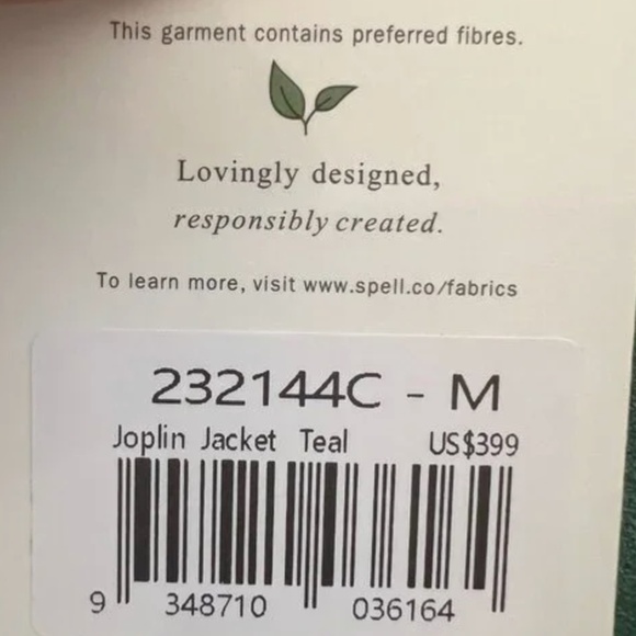 Spell Joplin Jacket Mint - Picture 4 of 4